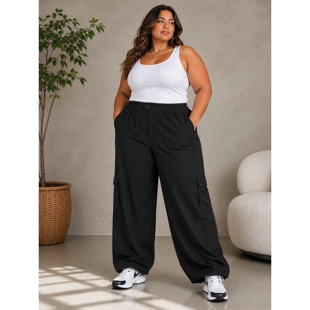 Avia Outdoor Ripstop Cargo Pants Black Soot Relaxed Fit XXL 20 New NWT